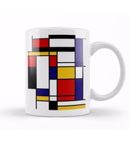 Mondrian Kupa Bardak Porselen