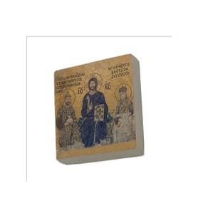Ayasofya Deesis Mozaiği Baskılı Taş Magnet 5X5
