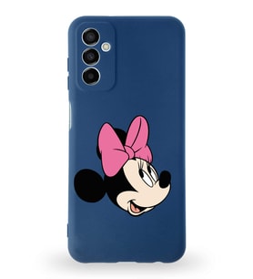 Samsung Galaxy A04s Uyumlu Lansman Kılıf Altı Kapalı İçi Kadife  Minnie Mouse-A Tasarımlı  Kapak (Şeffaf)