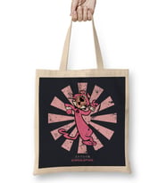 Snagglepuss Retro Japanese Bez Çanta Uzun Saplı