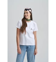 Blues Eyes Kadın Baskı T-Shirt (Beyaz)
