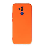 Huawei Mate 20 Lite Kılıf Nano İçi Kadife Silikon - Turuncu