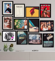 BK Gift 12 Parça Çerçeve Görünümlü Ahşap Tablo Seti (65x80cm)-15