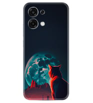 Oppo A6 Pro Kılıf Boutique Baskılı Resimli Dalgın Kedi Pcode -074