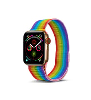 Uray store Apple Watch 38mm Metal Mıknatıslı Kordon - Gökkuşağı