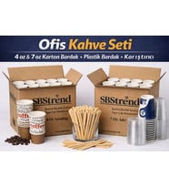 *YENİ*HEDİYELİ-Üreticiden Koli Set 100’er adet ,4oz 7oz Karton Bardak Set,Plastik Bardak,Karıştırıcı