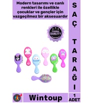 #Tarak Özel Seri Karakter Tasarımı Kaliteli Ergonomik Pratik Çocuk Genç Şık Anime Figürlü Saç Tarağı