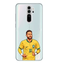 Xiaomi Redmi Note 8 PRO Uyumlu Neymar Tasarımlı Şeffaf Telefon Kılıfı