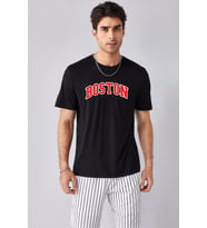 Tasarım Boston Baskılı Tasarım Tshirt (STD)