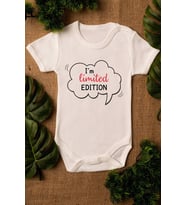 Unisex Ekru Bebek Limited Edition Baskılı Çıtçıtlı