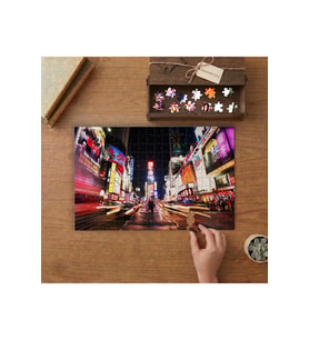 New York Şehri Temalı Tasarımı 240 parça Ahşap Puzzle Ahşap Kutuda MP01123