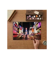 New York Şehri Temalı Tasarımı 240 parça Ahşap Puzzle Ahşap Kutuda MP01123