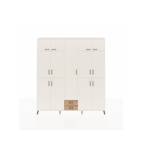 Arges Dolap 10 Raflı 2 Çekmeceli 4 Askılı 220x30x243 Aytaşı-Aytaşı/Çam