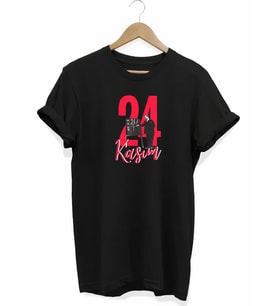 24 Kasım Öğretmenler Günü Öğretmen Hediyesi Baskılı Oversize T-shirt - Siyah