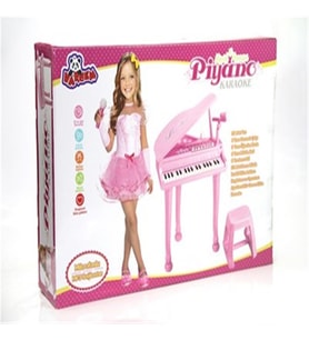 Kutulu Pilli Büyük Pembe Piyano