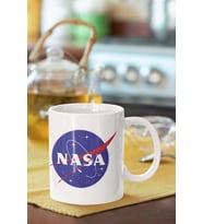 Nasa Baskılı Porselen Kupa Bardak