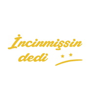 İNCİNMİŞSİN DEDİ YAZI GOLD ETİKET - STİCKER