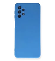 Newface Samsung Galaxy A52 Kılıf Nano içi Kadife Silikon - Mavi