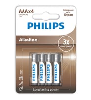 Philips İnce Kalem Pil AAA 4Lü