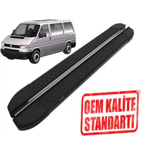 T4 TRANSPORTER UZUN ŞASE 1995 2003 YILLARI ARASI ARACA ÖZEL NEVADA SİYAH YAN BASAMAK