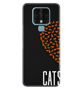 Tecno Camon 16 18P Pova Pova 3 Pova Neo Kılıf Desemli Silikon Cats 1792