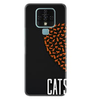 Tecno Camon 16 18P Pova Pova 3 Pova Neo Kılıf Desemli Silikon Cats 1792