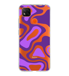 Xiaomi Redmi 9C Uyumlu Kapak  Renkli Desen Tasarımlı Şeffaf Silikon Kılıf