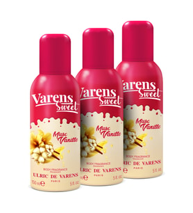 Varens Sweet Musc Vanille Vanilyalı Miskli Kadın Body Fragrance Deodorant Set 3x150 ML