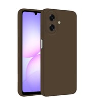 Samsung Galaxy A07 Kılıf Biye Yumuşak Silikon Case (KAHVE)