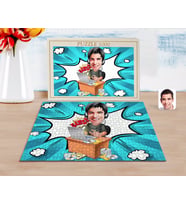 BK Gift Kişiye Özel Erkek Gamer Karikatürlü 1000 Parça Profesyonel Puzzle-1