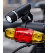 Bisiklet Emniyet Işığı Seti Güçlü LED Ön Far Arka Stop Lambası