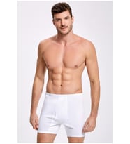 İlke Erkek Paçalı Boxer Külot Pamuklu 117 -6 Adet (Beyaz)