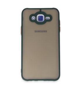 Galaxy J7 Kılıf Montreal Silikon Kapak - Yeşil