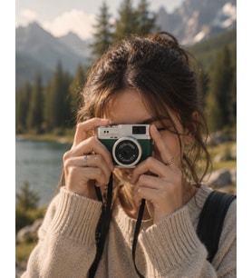 1080P HD Mini Kamera IPS Ekranlı 4K Lens Destekli Taşınabilir Dijital Kamera