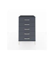 Hyperion Komodin 5 Çekmeceli 60x44x96 Antrasit-Antrasit