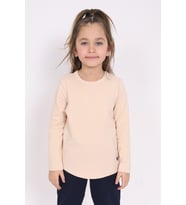 Toontoy Kız Çocuk Baskılı Tişört (Bej)