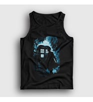 Presmono Unisex Siyah Time Tardis Doktor Dr Doctor Who Atlet 499371tt