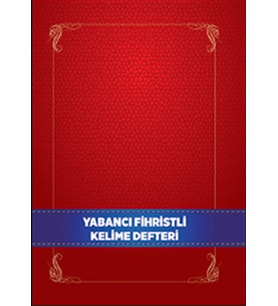 Yabancı Dil Fihristli Kelime Defteri