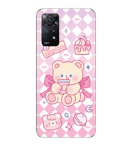 Xiaomi Redmi Note 11 PRO Uyumlu Happy Bear Tasarımlı Şeffaf Telefon Kılıfı