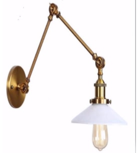 RİOLİGHT RETRO ESKİTME DUVAR APLİĞİ ŞAPKA ÇAPI:22CM (Siyah - Beyaz)