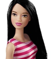 Barbie Pırıltı Barbie Bebekler, Pembe Çizgili Elbiseli Fxl70 (Çok Renkli)
