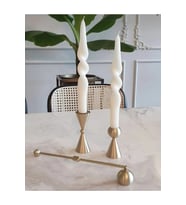 21cm 2 Adet Burgulu Şamdan Mum hediyelik dekoratif