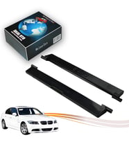 B M W 3 E90 (2004-2013 ) İçin Siyah 2 Parça Tavan Çıtası Kapak Seti (Boyanabilir)