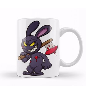 Looney Tunes Evil Bunny  Cartoon Kupa Bardak Porselen
