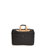Bilik Deri Monogram Siyah-Camel Unisex Laptop & Evrak Çantası BRIEFCASE-MN