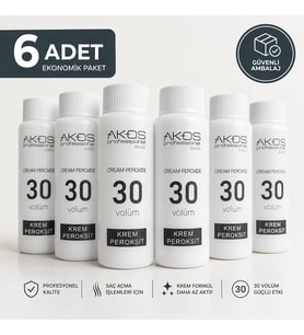 Akos Krem Peroksit 30 Volüm %9 60Ml-10 Adet
