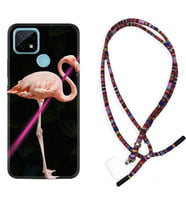 Realme C11 C21 C21Y C25Y C11 2021 Kılıf Boyun Asklı Rasta Silikon Line Filamingo 1776