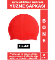 Özel Üretim Su Geçirmez Elastik Yüzücü Havuz Deniz Yüzme Şapkası Yumuşak Silikon Bone 2 Adet