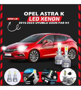 Opel Astra K 2015-2023 Uzun Far Uyumlu Şimşek Etkili Led Xenon Performance Series H1