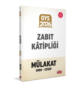 Zabıt Katipliği Mülakat Sınavına Hazırlık Kitabı Data Yayınları